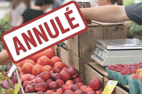Marché artisanal annulé